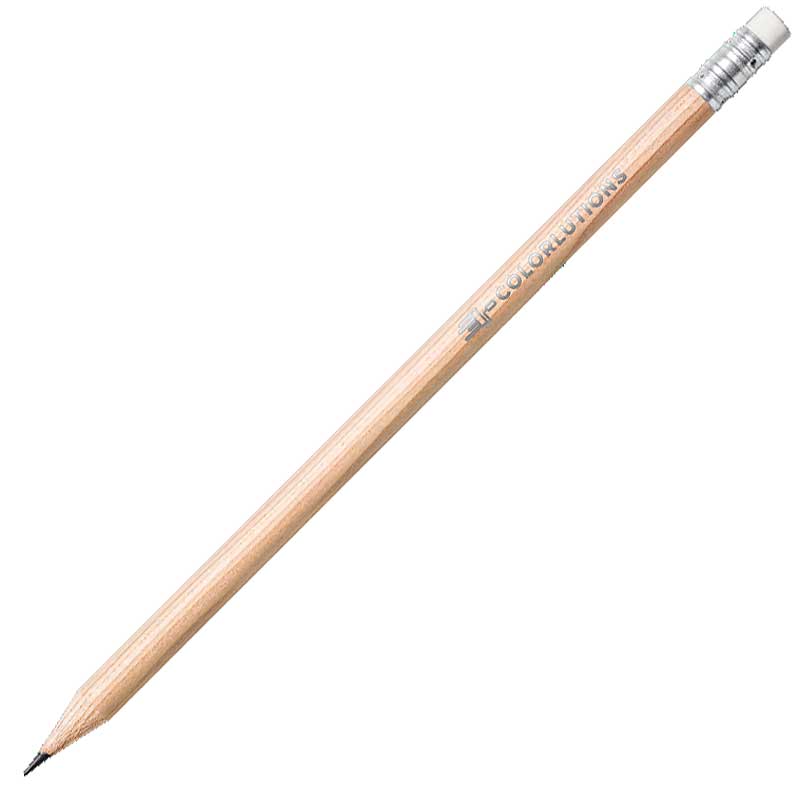 STAEDTLER Bleistift, rund, naturbelassen, mit Radiertip