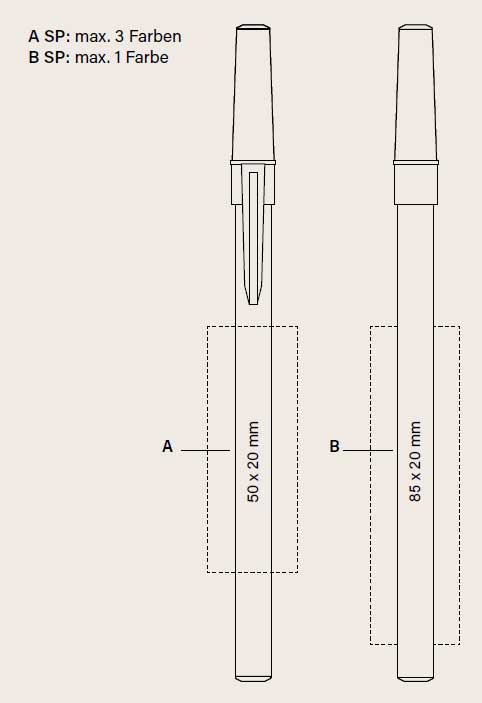 BIC® Round Stic® Kugelschreiber Gefrostet - Druckstand