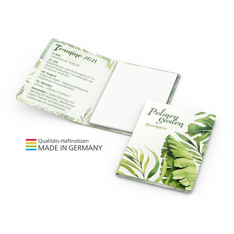 Memo-Card Haftnotiz White green+blue