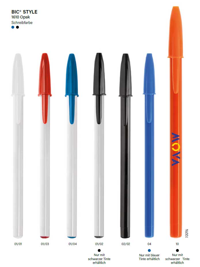 BIC® Style Kugelschreiber Opak - Farben