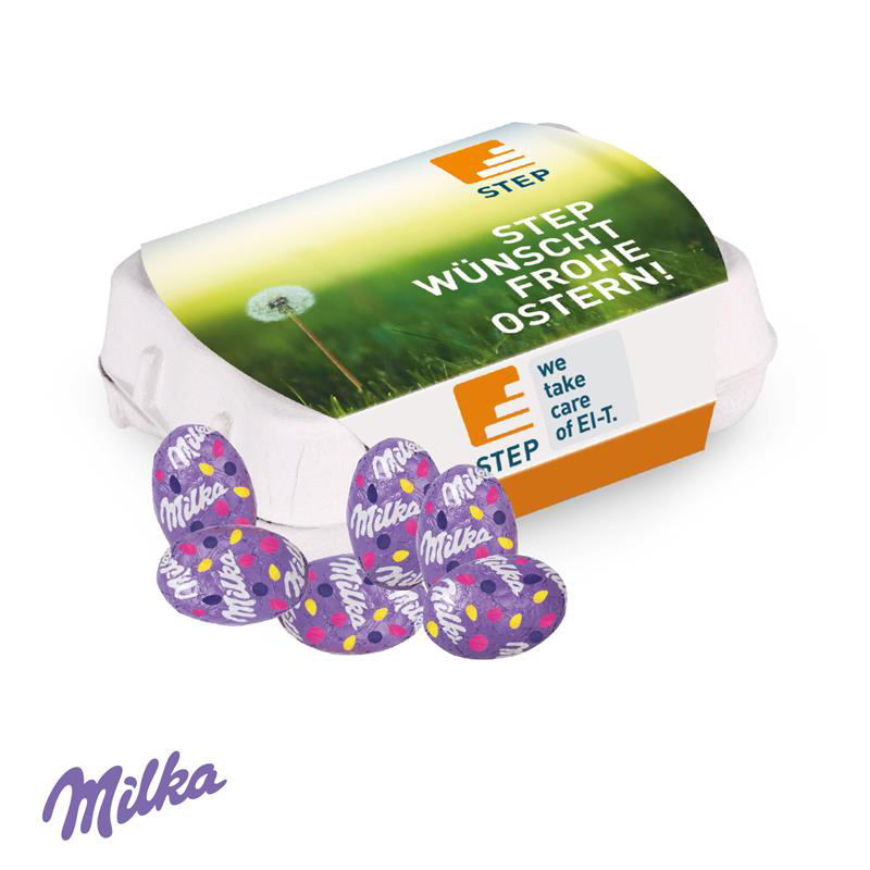 Schoko-Eier 12er-Set mit Milka Alpenmilch-Eier