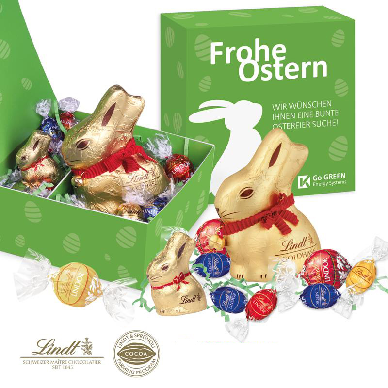 Premium-Präsent Glücksmomente mit Lindt Schokolade