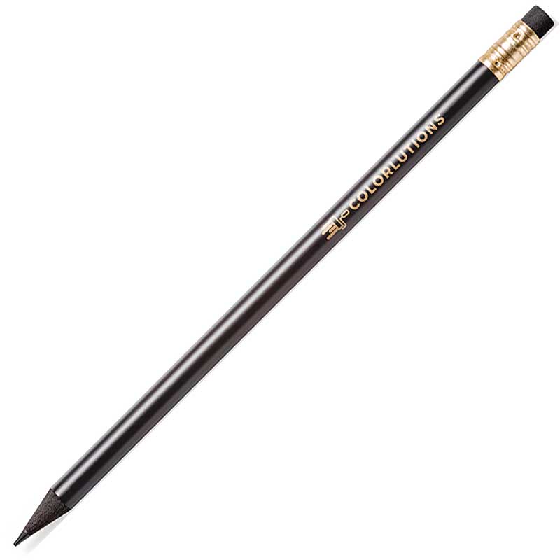 STAEDTLER Bleistift, schwarz durchgefärbt, mit Radiertip