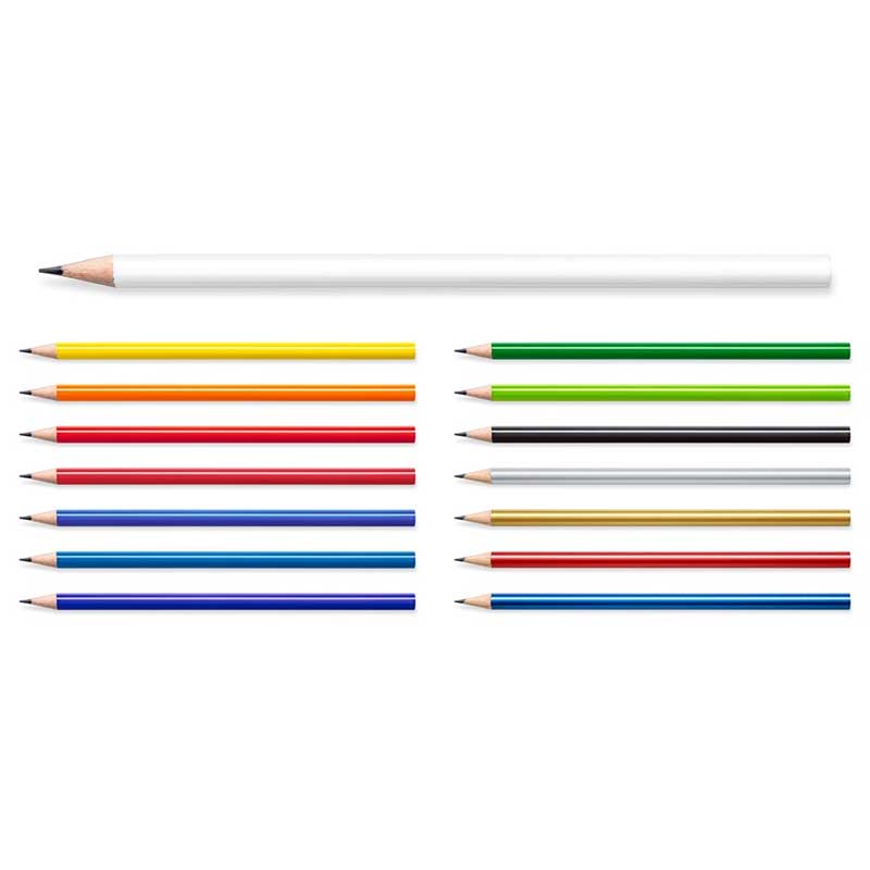 STAEDTLER Bleistift, rund, farbig lackiert, mit Tauchkappe
