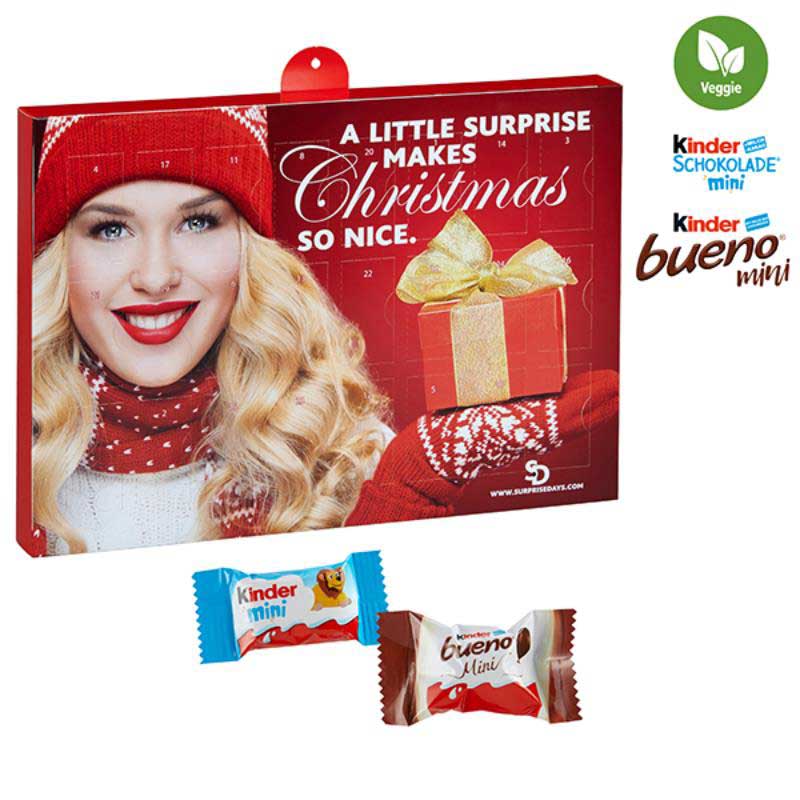 Premium Präsent-Adventskalender - Kinder Schokolade Mini & Kinder bueno Mini Mix von Ferrero
